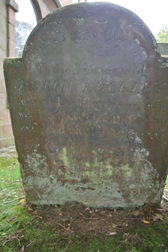Joseph Lockley wheelwright gravestone 1820