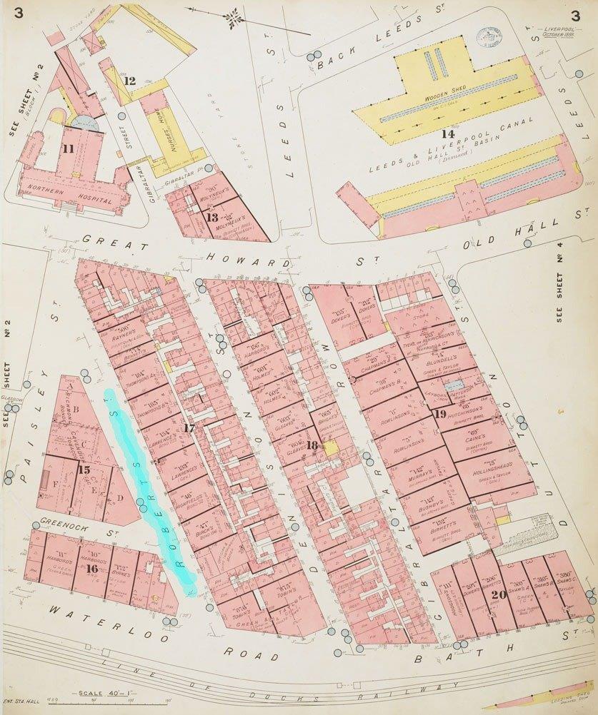 Roberts street insurance plan 1888